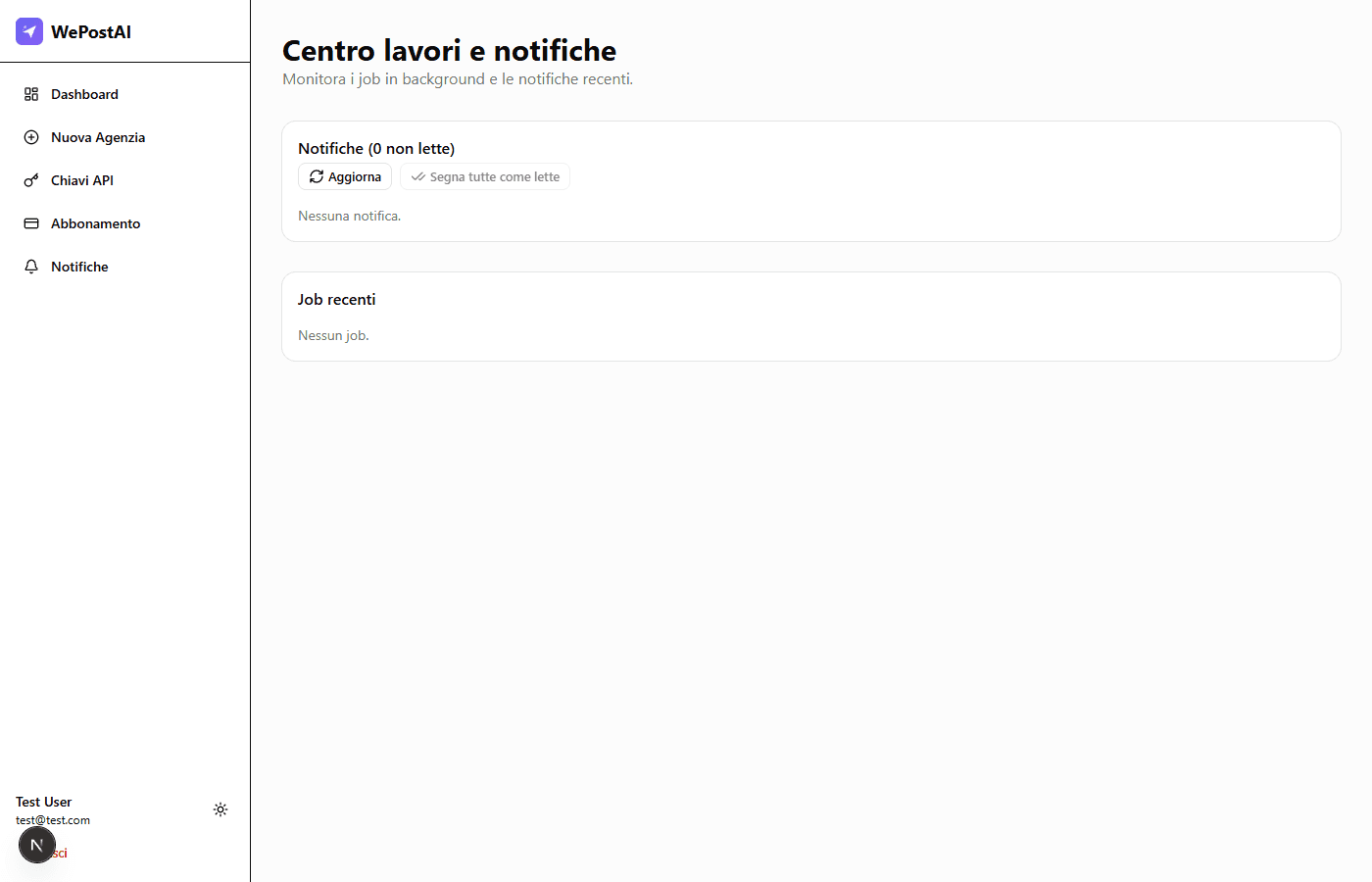Centro Notifiche e Job